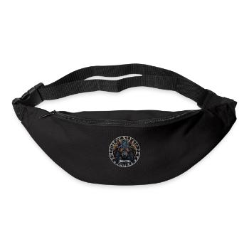 Wikinger Wolf Mit Vegvisir Kompass Vikings - Gürteltasche - Schwarz - Vorne