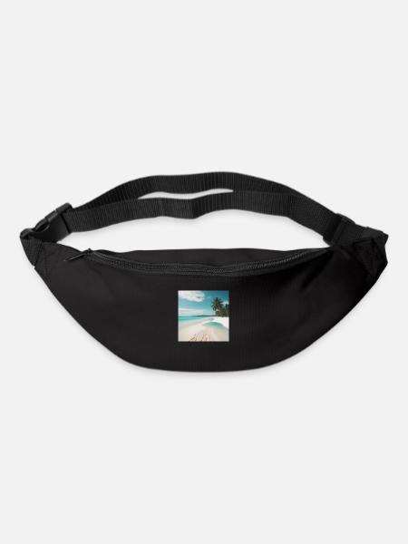 Tropischer Strand - Gürteltasche - Schwarz