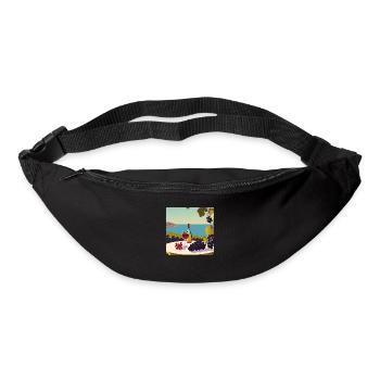 Wein / Rotwein / Weißwein - Gürteltasche - Schwarz - Vorne