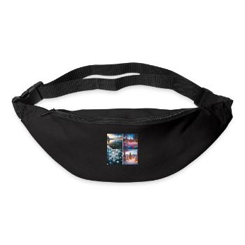 Christmas at the lake - Bum bag - black - Front