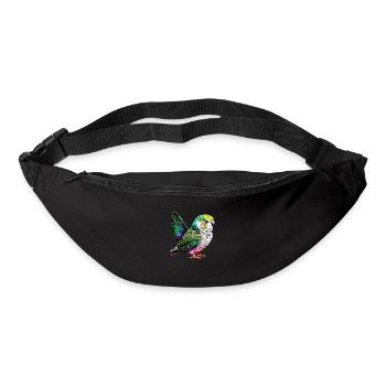 Perruche Bird Propriétaire d’oiseau Calopsitte - Sac banane - noir - Devant
