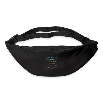 2 Tassen Kaffee - Gürteltasche - Schwarz - Vorne