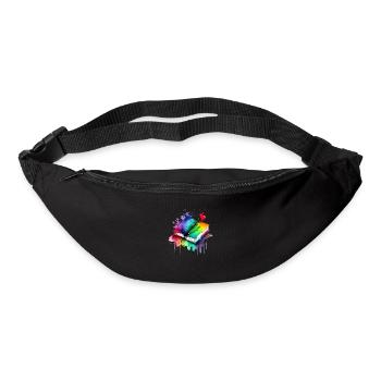 Buch Lesen Bücher Leser Geschenk Buchliebhaber - Gürteltasche - Schwarz - Vorne