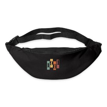 1961 vintage rétro - Sac banane - noir - Devant