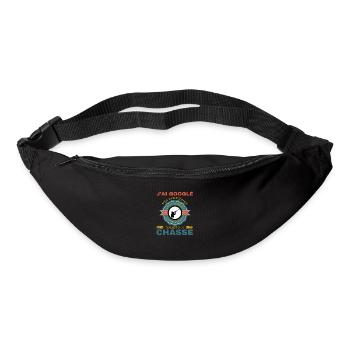 Chasse chasseur j'ai gouglé mes symptômes - Sac banane - noir - Devant