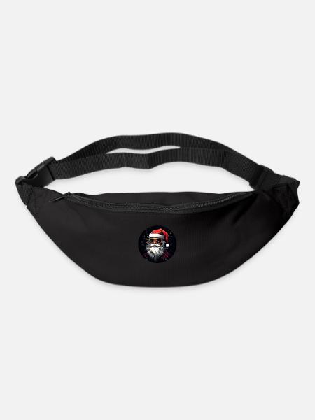 Santa Claus with glasses - Bum bag - black