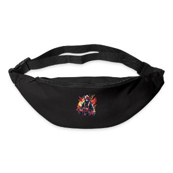 Héros du feu - Sac banane - noir - Devant