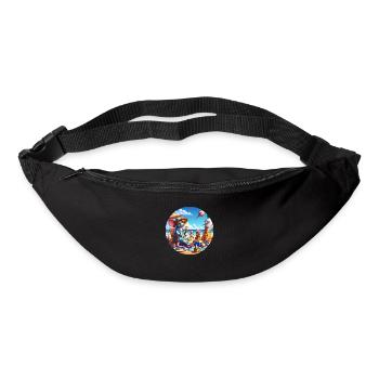 Ratten am Strand - Gürteltasche - Schwarz - Vorne