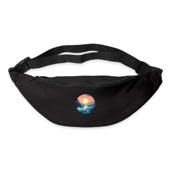Sea sunset - Bum bag - black - Front