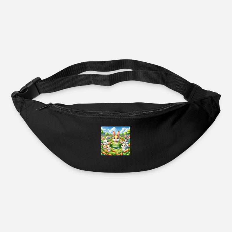 Conservez les carottes - Sac banane - noir