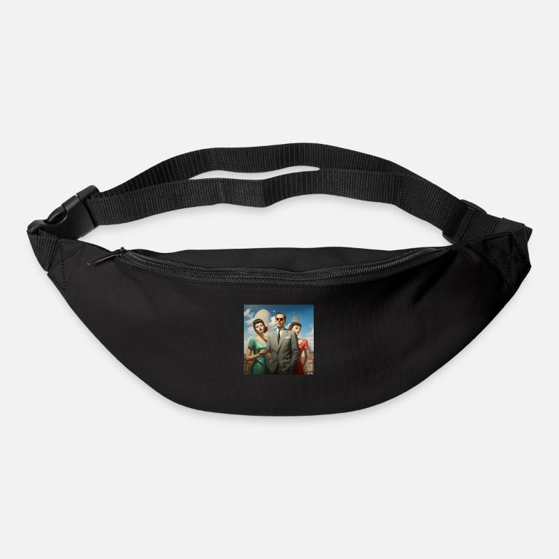 italian retrowave - Bum bag - black