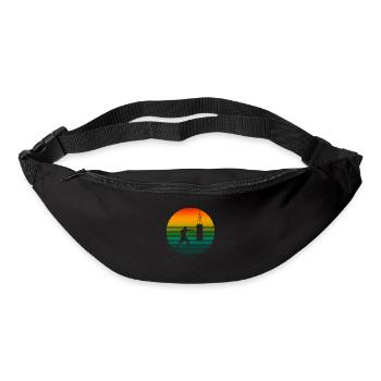 Boxen Vintage Boxsport Kampfsport - Gürteltasche - Schwarz - Vorne