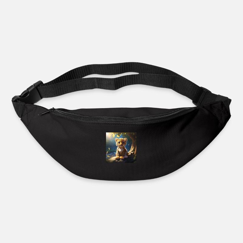 LIONCEAU LÉOPARD - Sac banane - noir