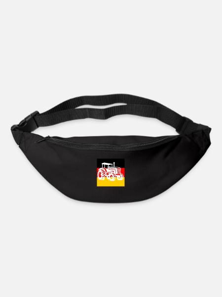 German Flag, Tractor, Agriculture, Protests - Bum bag - black