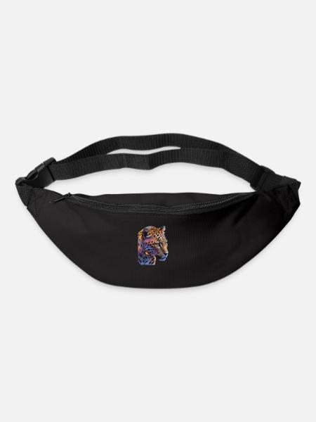 Leopard - Gürteltasche - Schwarz