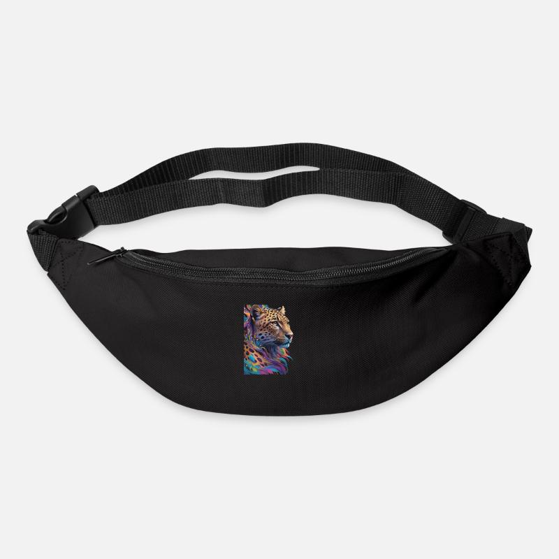 Leopard - Gürteltasche - Schwarz