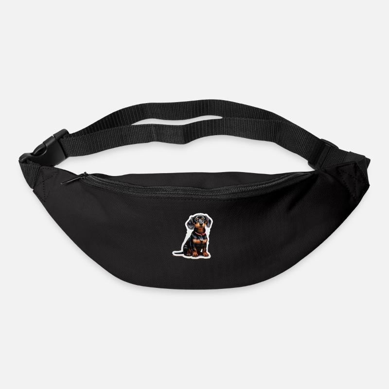 Dackel - Gürteltasche - Schwarz