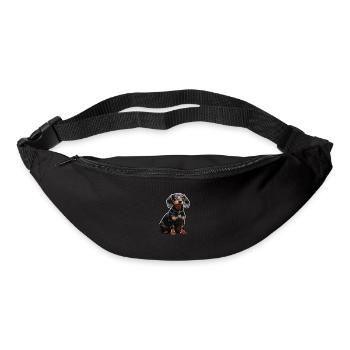 Dackel - Gürteltasche - Schwarz - Vorne