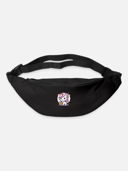 Adorable Crypto Unicorn Cute Bitcoiner - Gürteltasche - Schwarz