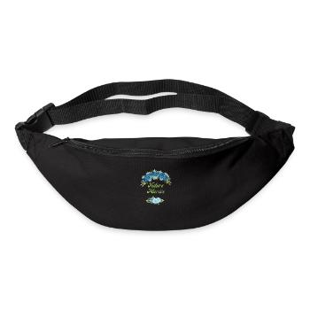 Bride-to-be Blue Flowers - Matching tshirt - Bum bag - black - Front