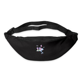 10e anniversaire sirène - Sac banane - noir - Devant