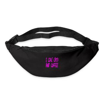 Félin - Sac banane - noir - Devant