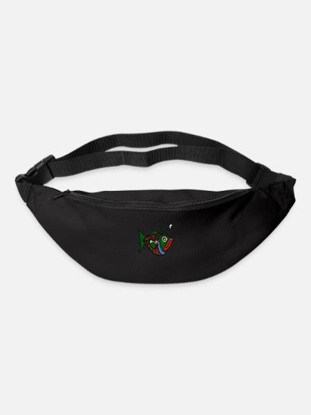 Fisch - Gürteltasche - Schwarz