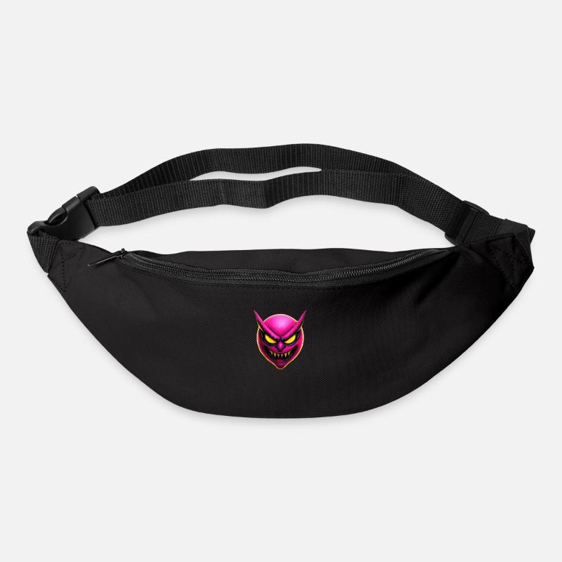 Rose méchant - Sac banane - noir