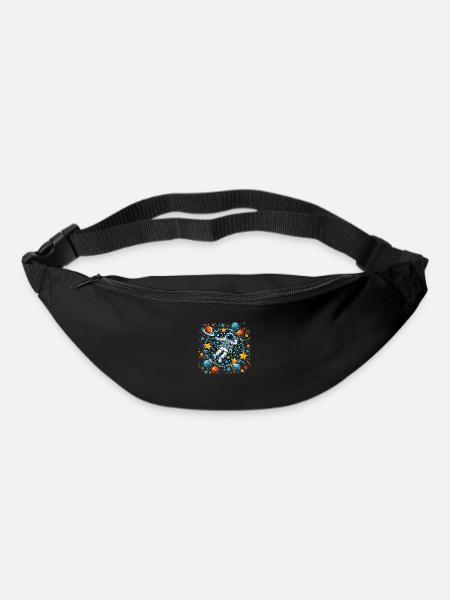 Astronaute dans l’espace - Sac banane - noir