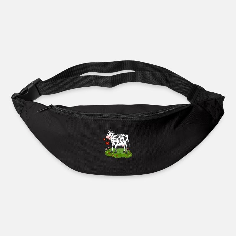 Kuh - Gürteltasche - Schwarz