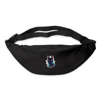 Katze in den Sternen - Gürteltasche - Schwarz - Vorne