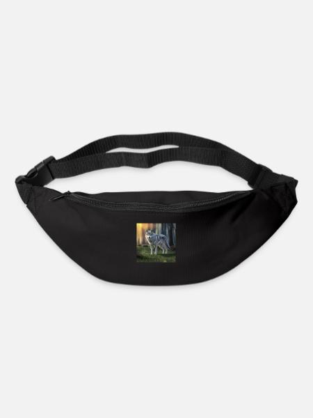 Wilder Wolf - Gürteltasche - Schwarz