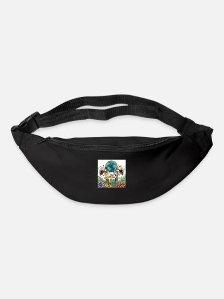 Bees and humans for our planet - Bum bag - black