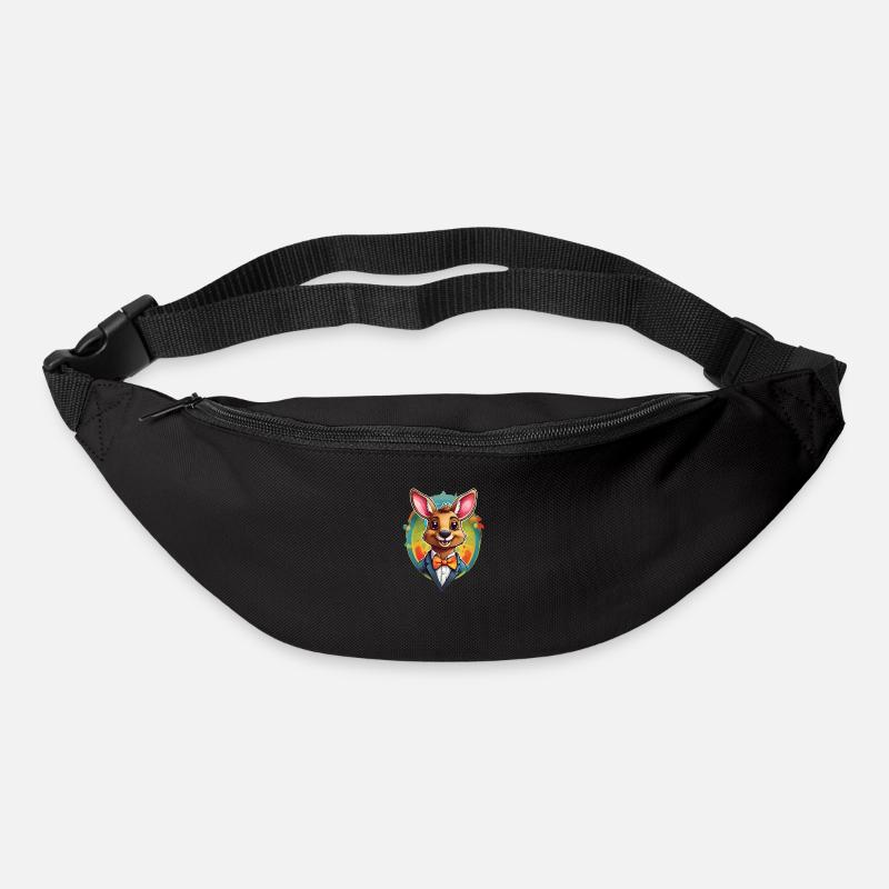 Lustiges Comic Känguru - Gürteltasche - Schwarz