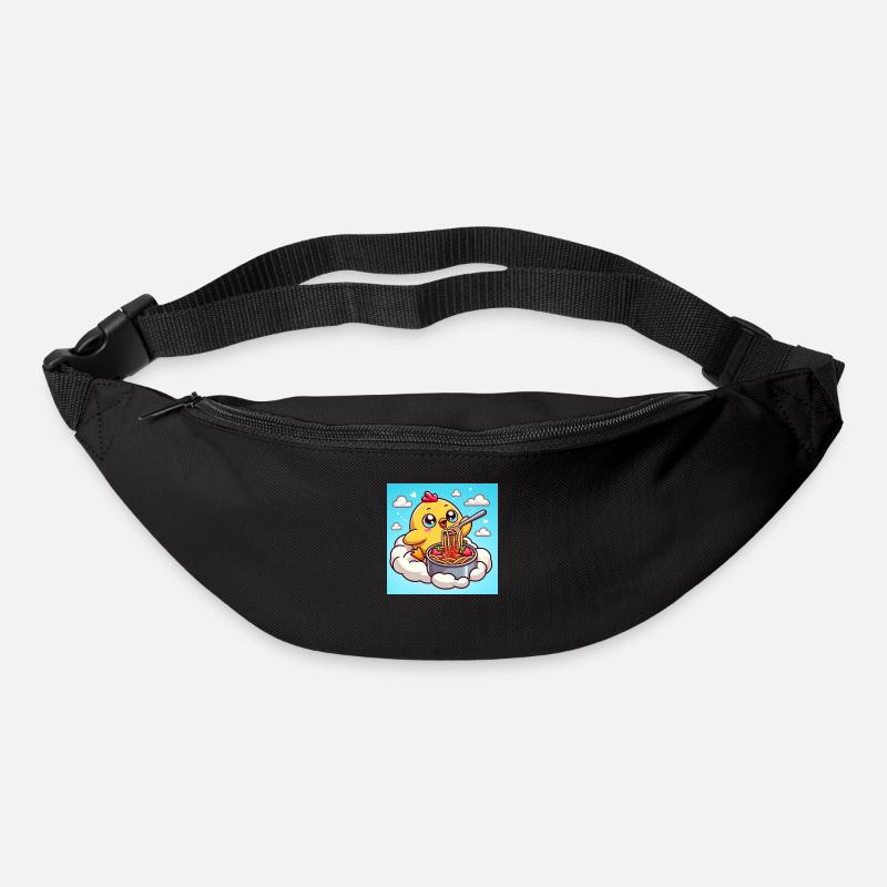 Poussin sucré au 7ème ciel avec une portion de pâtes - Sac banane - noir