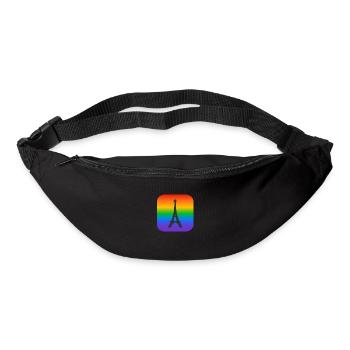 Paris Rainbow Eiffel Tower - Bum bag - black - Front
