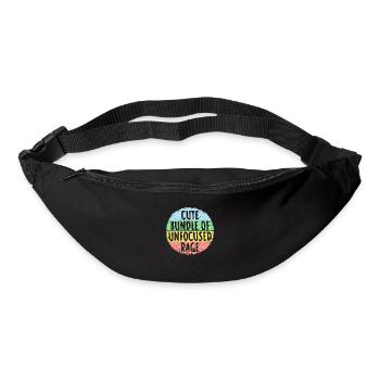 Drôle Mignon Bundle De Rage Non Focalisée Arc-en-Ciel Goth - Sac banane - noir - Devant