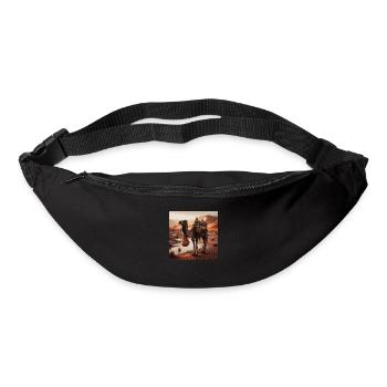 echtes Kamel in der Wüste A7 - Gürteltasche - Schwarz - Vorne