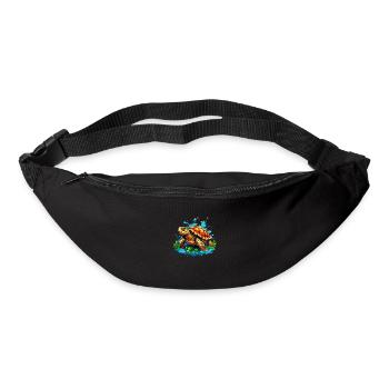 Coole Schildkröte - Gürteltasche - Schwarz - Vorne