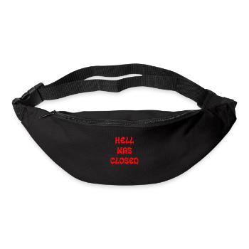 Hell Was Closed - Bum bag - black - Front