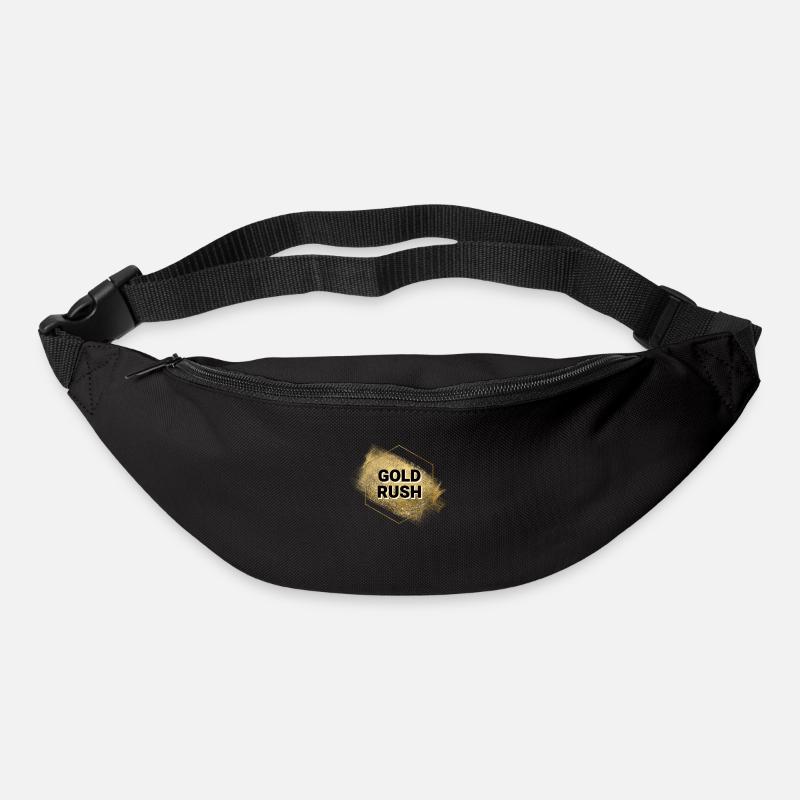 Goldrausch-Logo - Gürteltasche - Schwarz
