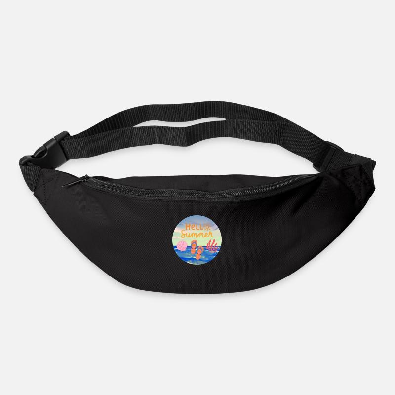 Hello Summer - Gürteltasche - Schwarz