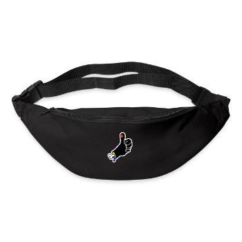 Thumbs Up of the Bone Hand : Sticky Queer Pride - Bum bag - black - Front