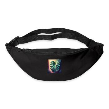 Monstera Leaf - Gürteltasche - Schwarz - Vorne