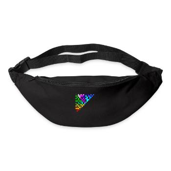 colored squares - Gürteltasche - Schwarz - Vorne