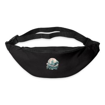 Meerweh mit Segler - Gürteltasche - Schwarz - Vorne