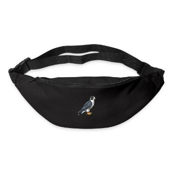 Stolzer Wanderfalke In Pose - Gürteltasche - Schwarz - Vorne