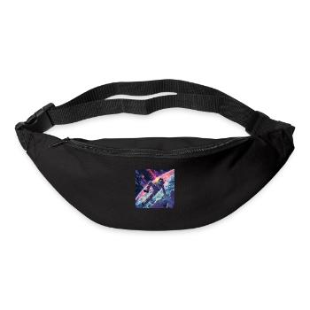 80er Jahre Anime Typ beruhigender hochwertiger Modedruck - Gürteltasche - Schwarz - Vorne