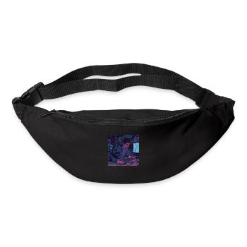 80s anime teen calming high quality fashion print - Bum bag - black - Front