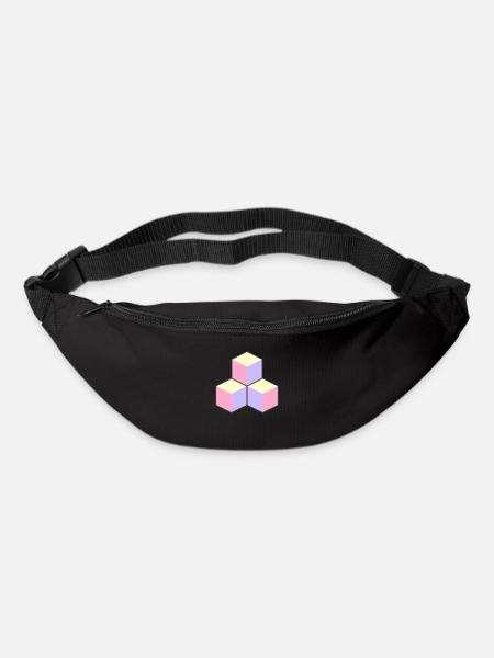 Pastel Cubes - ApriNoeScor - Sac banane - noir